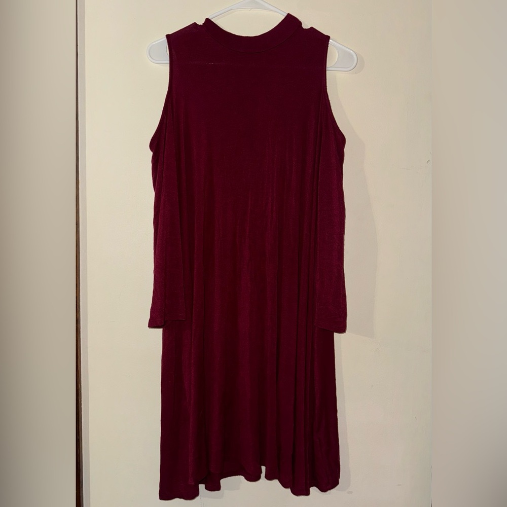 Soprano Mini Dress with Cut Out Shoulders - Size XL